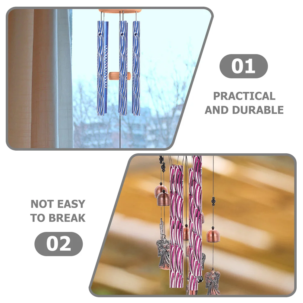 

40Pcs Aluminum Wind Chime Tubes DIY Material Sturdy Metal for Garden Yard Porch Decoration Wind Chime Replacement Parts Supplies