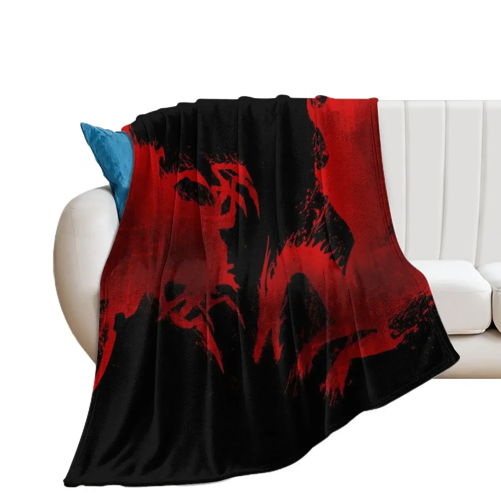 

Dragon Age Origins: Awakening Blood Dragon V2 Throw Blanket Furry decorative Fashion Sofas Designers Blankets