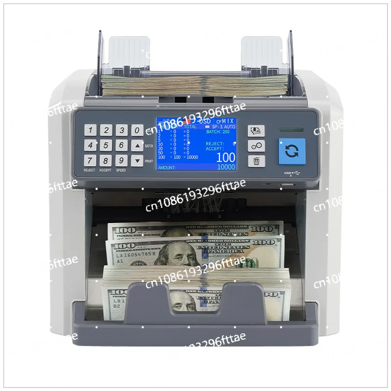 E90 Multinational Currency Foreign Currency Banknote Counting Machine Banknote Detector Mixing Points Total Amount