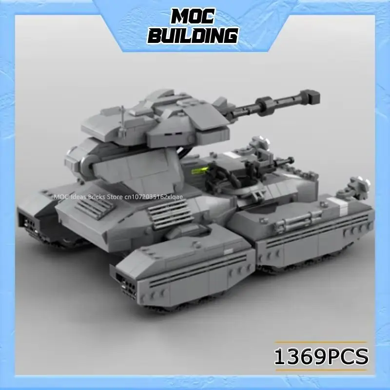 MOC Building Blocks Classic Game Series Tank Model DIY Assembled Bricks Military Series Battle Vehicle Toys Creative Xmas Gifts