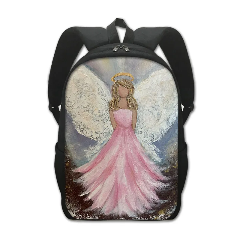 

Angel With Broken Wings Young Girls Boys Backpack For Teenager high-capacity Children School Bag Bagpack Student Shoulders Bags