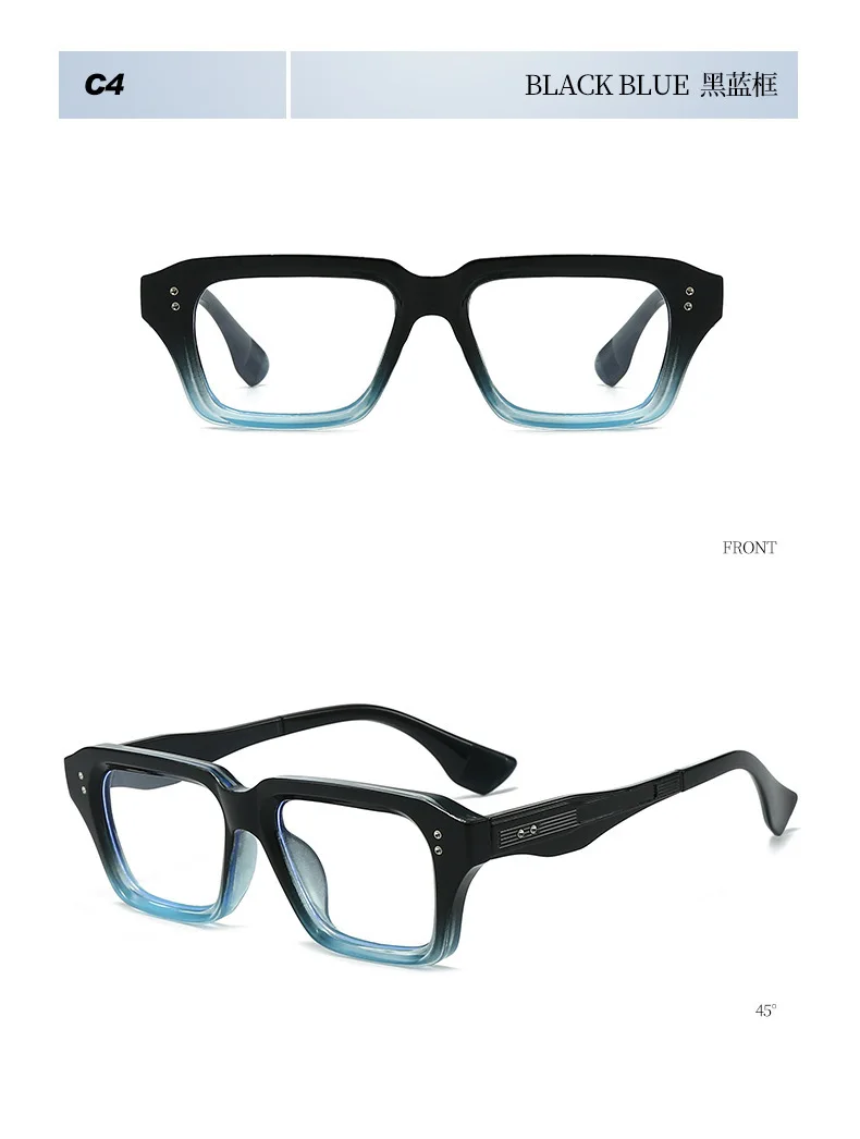 Luxus Vintage Nieten Schmücken Quadratischen Rahmen Sonnenbrille Frauen Männer Mode Designer Shades Sommer Reisen Stick Brillen UV400 – Detail 15