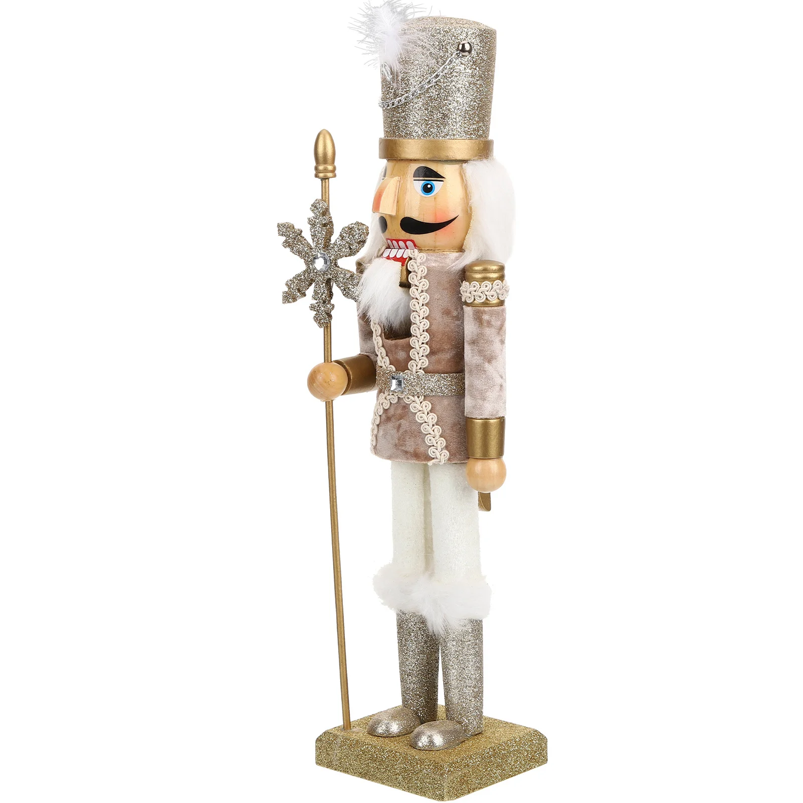

Wooden Nutcracker Christmas Decor Xmas Party Gift Wood Nutcracker Craft Unique Desktop Decoration Nutcrackers Ornaments Festival