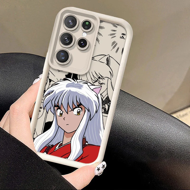 Handsome Inuyasha For Samsung S20 S21 S22 S23 S24 FE Plus Ultra 5G Note 20 Ultra Eyes Ladder Phone Case