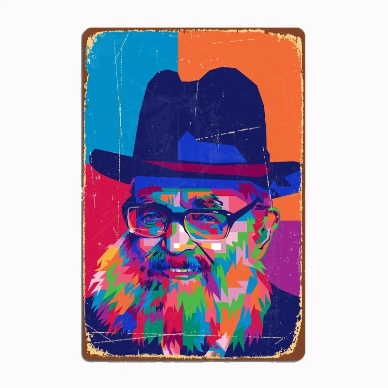 Rabbi Yaakov Kamenetsky Metal Sign Mural Painting Cinema Living Room Cinema Funny Tin Poster Retro Man Cave Home Tavern