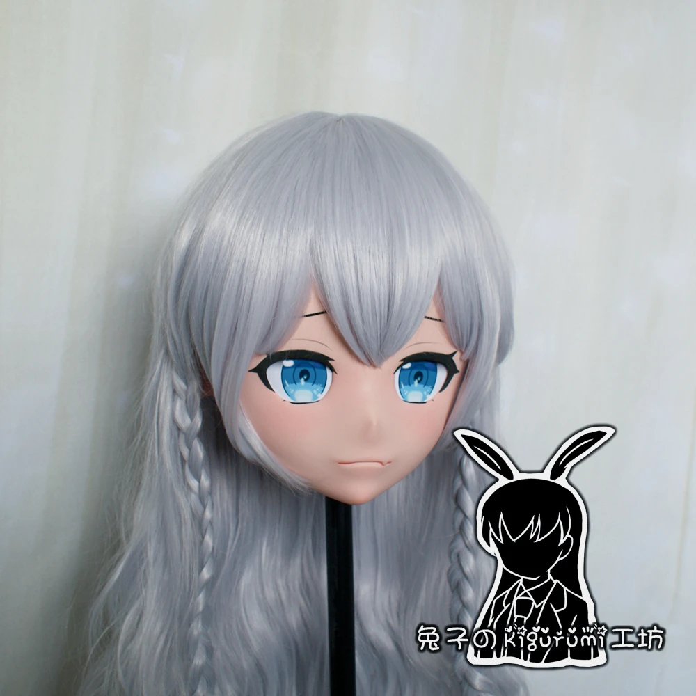 (RB6521) Qualität handgemachte weibliche Harz Cosplay japanische Rolle Anime Kagura Nana Kigurumi Crossdress Puppe Transgender Maske