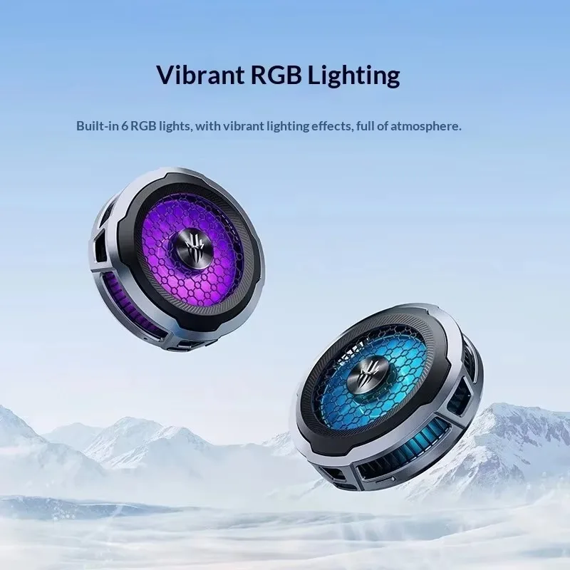New Redmagic 8Air Magnetic Phone Cooler 65g Light 30dB Low Noise -20°C Cooling For Gaming Magnetic CellPhone Cooler for Gaming