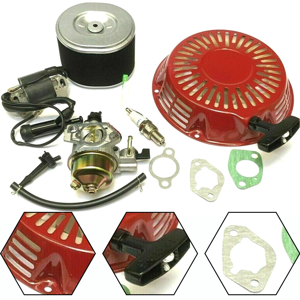 Imagem -03 - Recoil Ignition Coil Carburador Kit Ferramenta de Jardim Peças Sobressalentes com Juntas Acessórios para Honda Gx340 Gx390 Conjunto