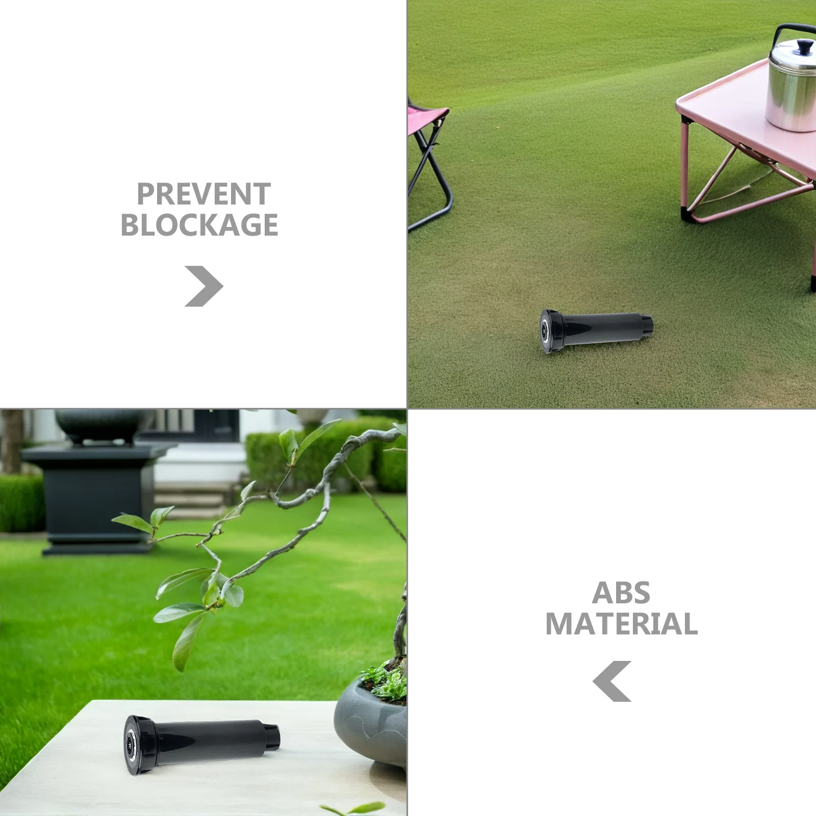 2 قطعة المنبثقة تحت الأرض الرش قابل للسحب ABS الحديقة الري المياه الرش حديقة التلقائي بخاخ الحديقة الدورية #6