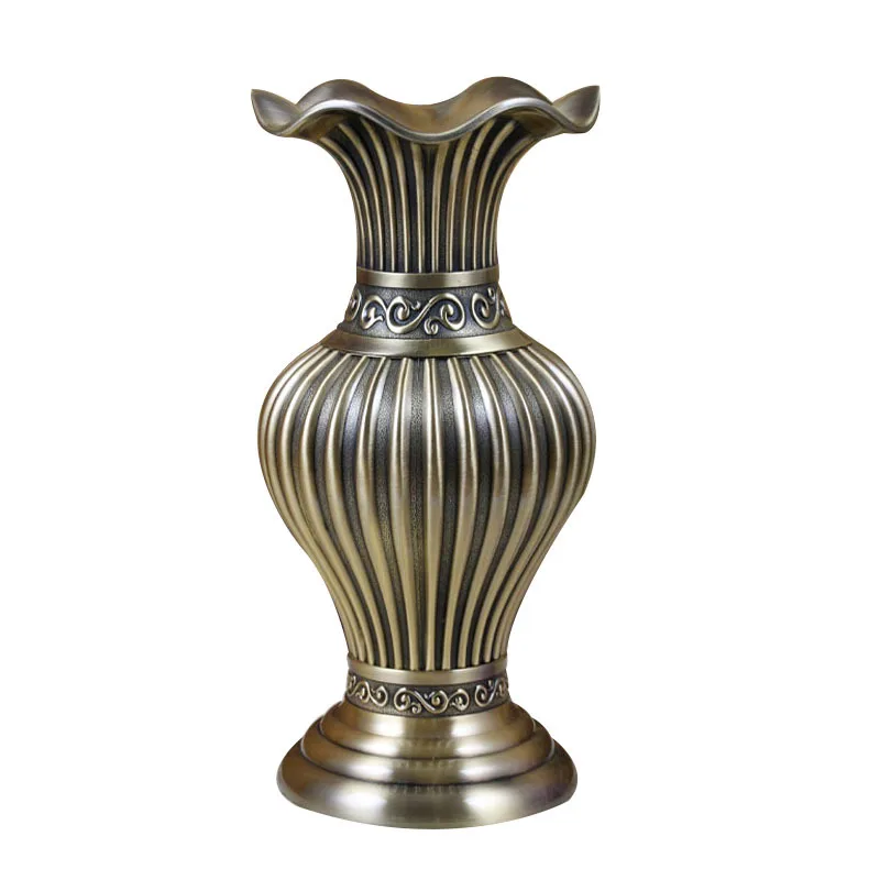 

vase light luxury metal living room mouth ornament dried flower ware wholesale