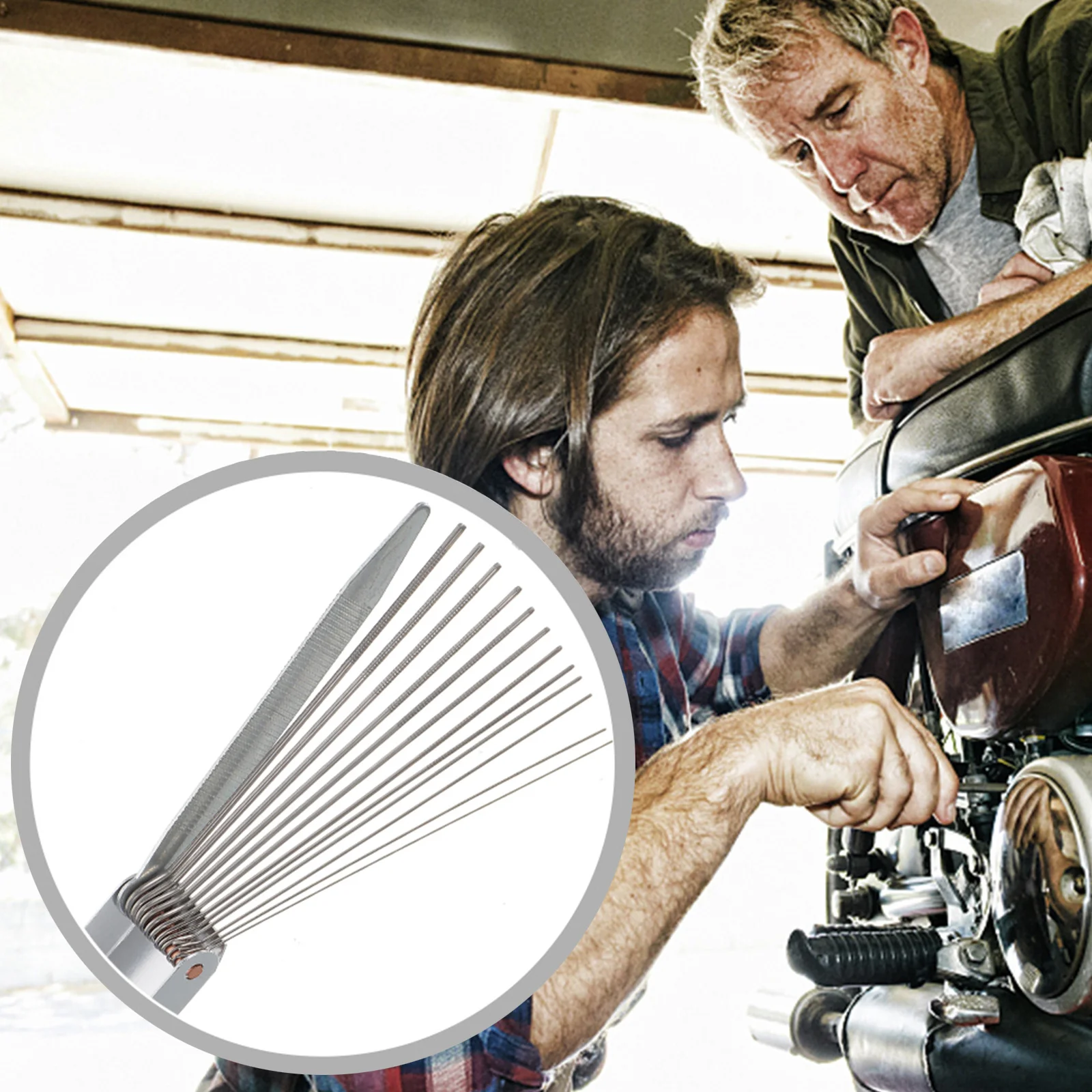 

4Sets Torch Nozzle Cleaner Set Easy Clean Wire Files for Nozzles Air Tools Stoves Torch Tip Cleaner Cleaning Kit