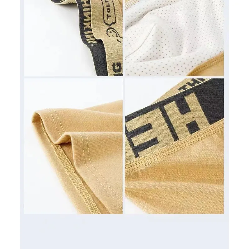 Men's Panties Boys Comfortable Antibacterial Breathable Large Size Flat Corner Pants Teen Loose Sports Corner Shorts  Quick-dry