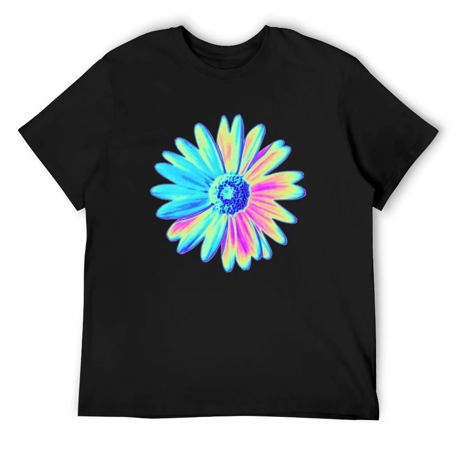 Holographic Daisy T-Shirt anime tshirt graphic t shirt vintage Aesthetic clothing mens champion t shirts