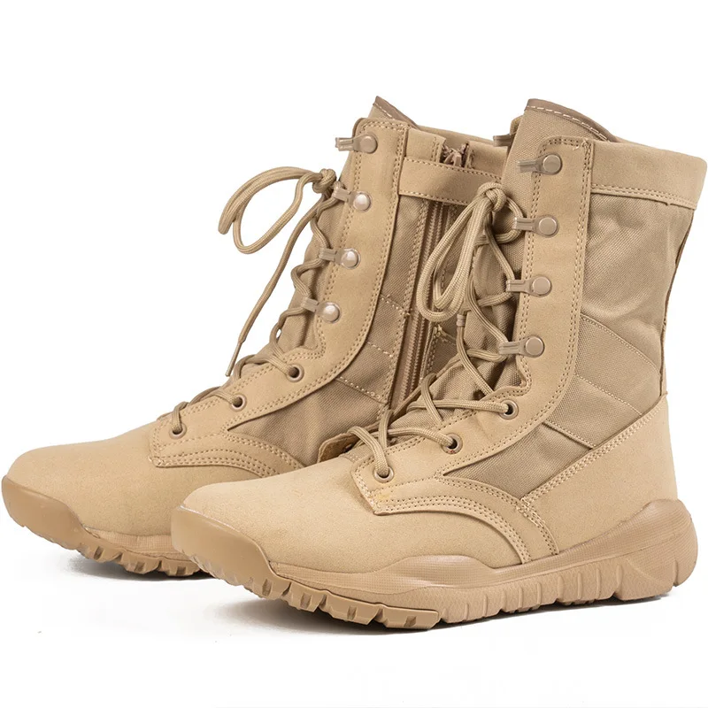 Boots Men Ultra-light Summer Breathable Desert Shock Absorption Special Forces High-top Ankle Shoes
