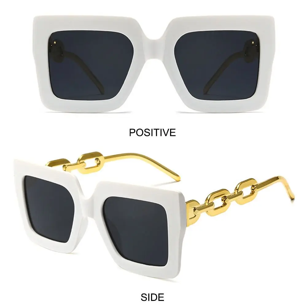 2024 Luxury Oversized Square Sunglasses for Women Men Fashion Beach Sunshade Sunglasses UV400 Shades Retro Big Frame Sun Glasses