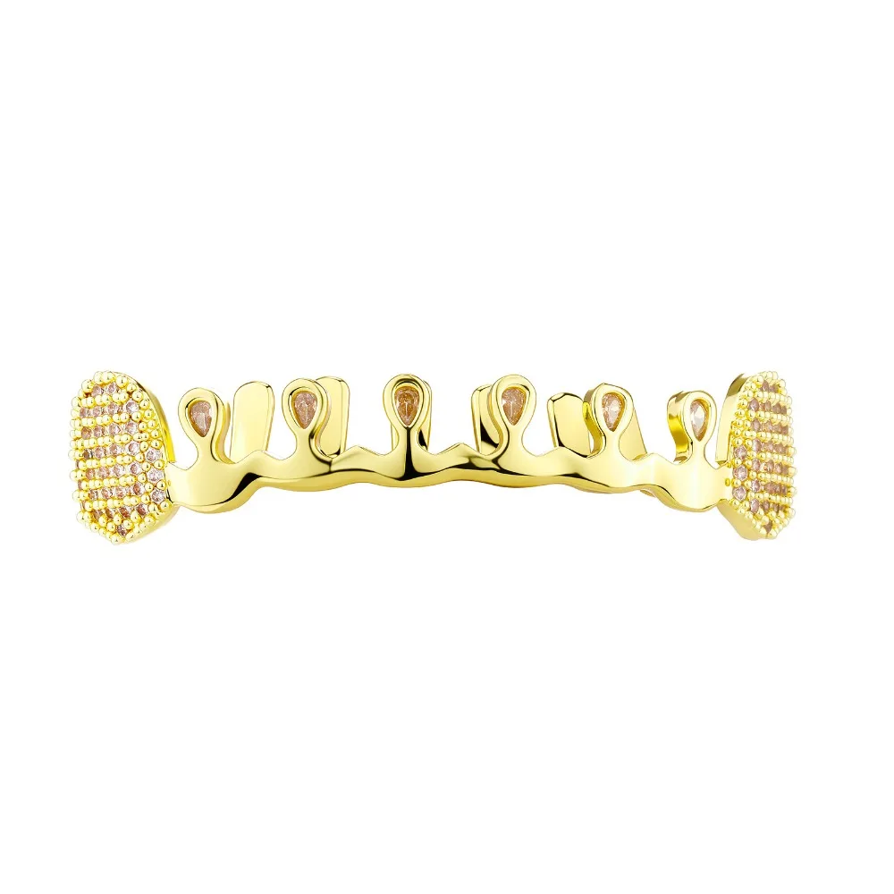 

Fashion Removable Hiphop Teeth Grillz Bling Funny Rhinestone Tooth Caps Unisex Punk Men Women Jewelry Tooth Socket