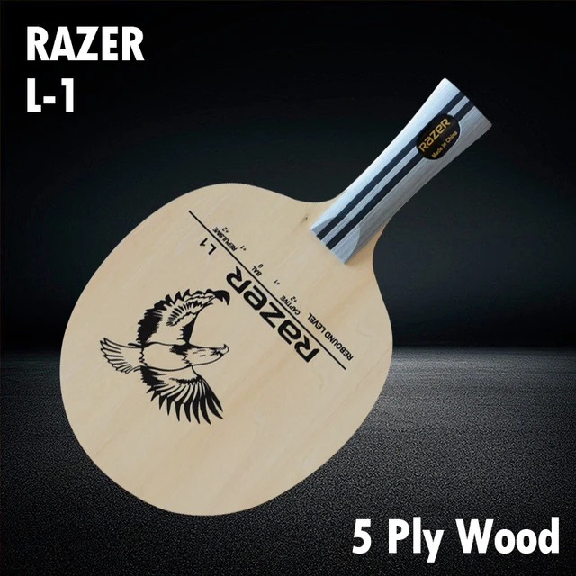Oryginalna rakietka do tenisa stołowego RAZER L1 5-warstwowa drewniana rakietka do ping-ponga typu Allround L-1