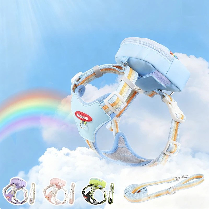 

Strolling Dog Leash Lightweight Adjustable Dog Chest and Back Walking Harness Leash Vest Style Puppy Dog Outdoor Supplies