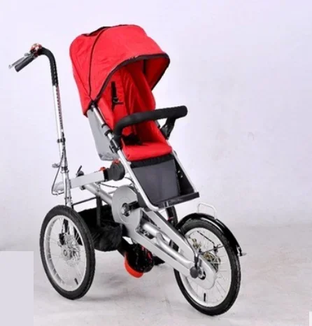 

Foldable mother and baby bike stroller