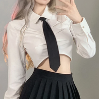 1PCS Unisex Black Simple Clip on Tie Security Tie Uniform Shirt Suit Neckties Steward Matte Funeral Lazy Neck Ties Students