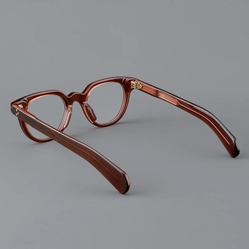 Acetate retro glasses for students reading myopic male presbyopia optics 48rx High quality fashion frame can be carved