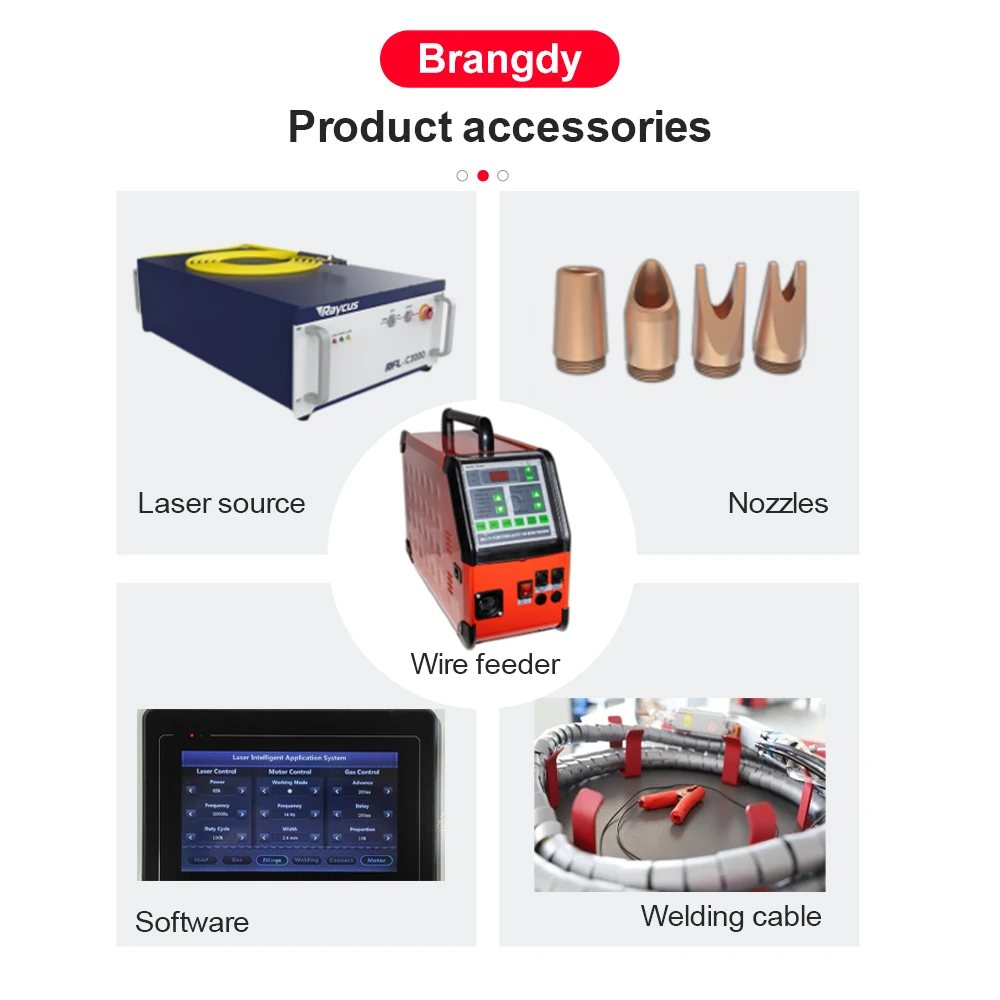 1000W 1500W 2000W Handheld Fiber Laser Lassen Machine Voor Rvs Titanium Aluminium Weld Draagbare Laser Lasser