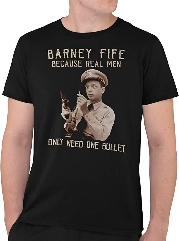 The Andy Griffith Show Barney Fife Because Real Men Only Need One Bullet T-shirt