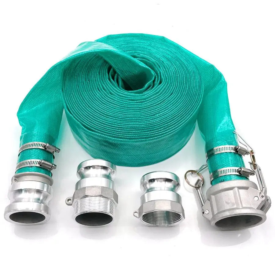 

Pump Water hose Discharge With Aluminum Camlock A C E F Fittings, Heavy Duty Three layer Backwash Drain Hose for pool, Backwash