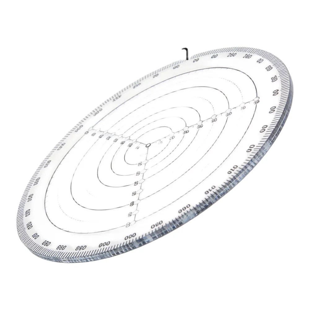 Lightweight Transparent Circular Ruler for Portable Use in Field Carpentry Classroom Instruction and Studio Art