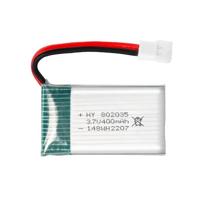 3,7 В 400 мАч 802035 Lipo аккумулятор для X4 H107 H31 KY101 E33C E33 U816A V252 H6C RC Drone запасная часть 3,7 В перезаряжаемая батарея