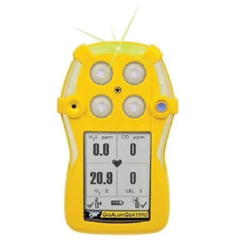 

New BW Technologies QT-XWHM-A-Y-CN GasAlertQuattro Multi-Gas Detector With Good price