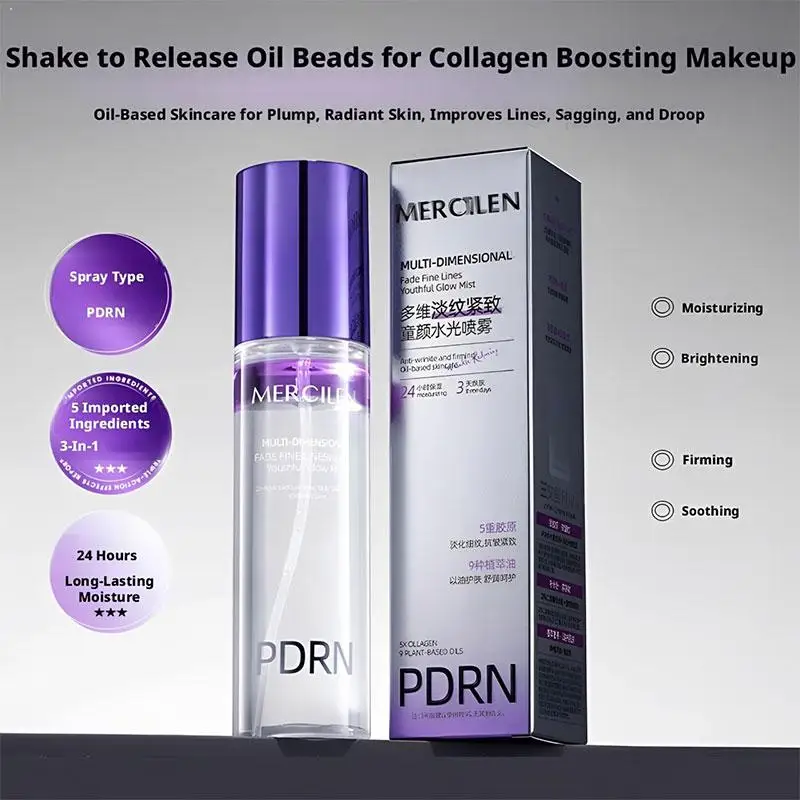 PDRN Youthful Glow Mist Hydrating Spray Soothes And Firms The Skin,Moisturizing Essence For Women Repair Skin Barrier Skincare
