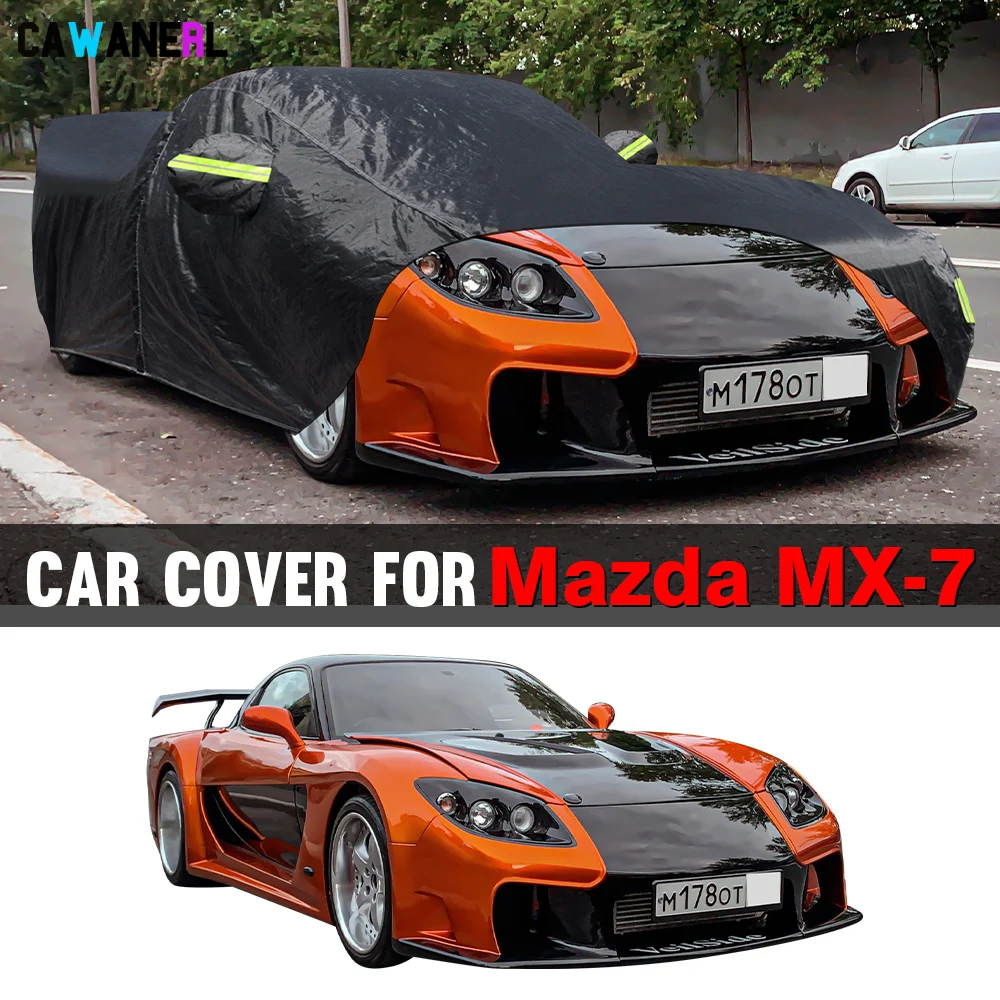 

Водонепроницаемый автомобильный чехол для Mazda RX-7 RX7 Savanna 1978-2025, уличный солнцезащитный козырек с защитой от УФ-лучей, снег, дождь, ледостойкий автомобильный чехол