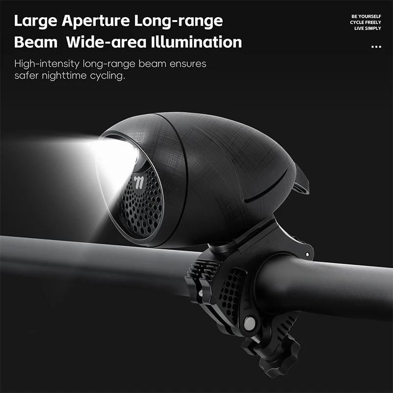 

Велосипедный фонарь-гудок WEST BIKING, IP65, водонепроницаемый, с зарядкой Type-C, двойная функция: освещение и предупреждение, электронный гудок и передний фонарь