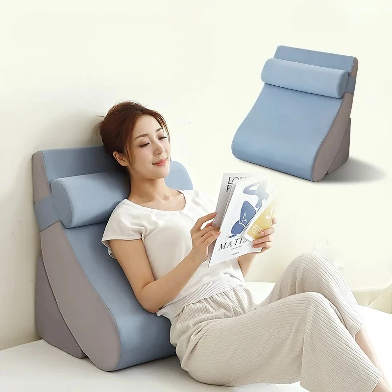 Anti-Reflux Bed Wedge Pillow-Adjustable Medical Backrest for Elderly Soft Cushion with Memory Foam GERD Relief & Posture Support