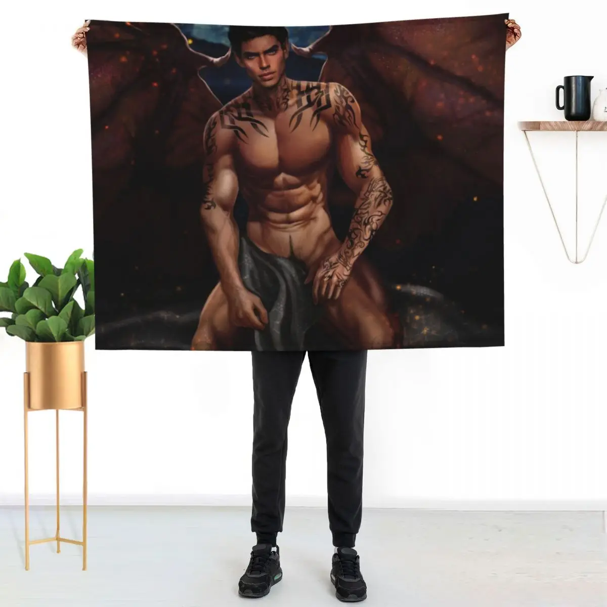 

Rhysand from A Court Of Thorns And RosesII Throw Blanket All Weather Soft Throw Blanket for Sofa