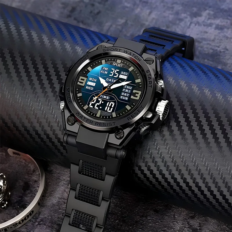 

Luxury Watches Men Military Army Mens Watch Waterproof Sport Wristwatch Dual Display Watch Male Reloj De Hombre Sports Watches
