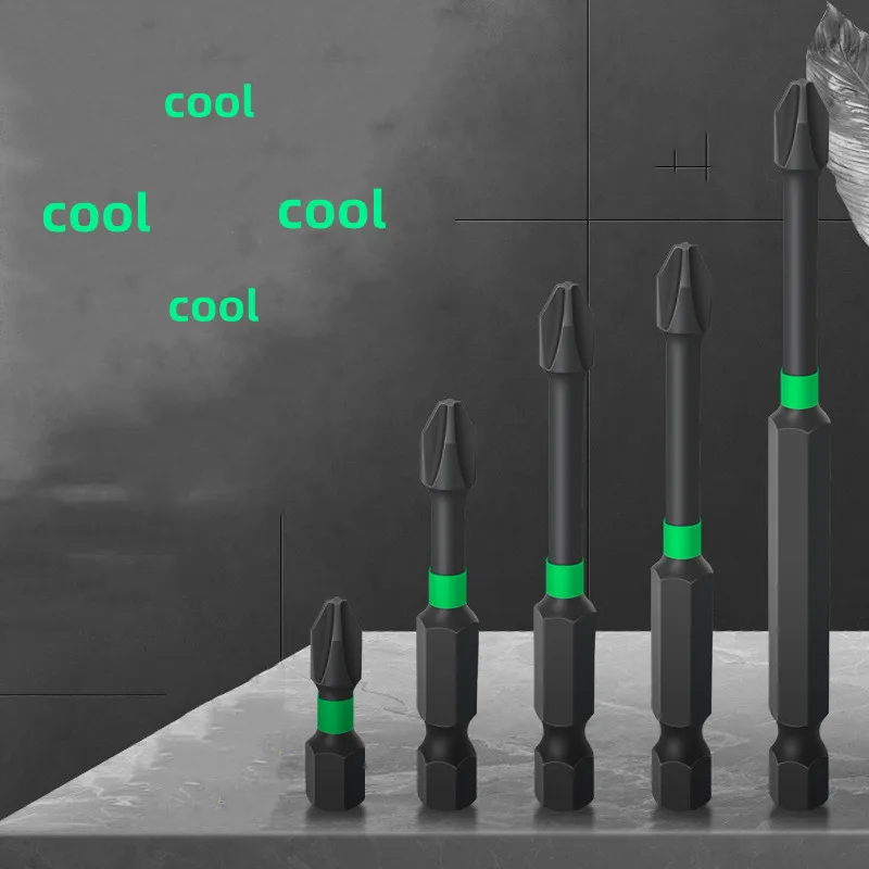 

PH2 new black whirlwind industrial-grade screwdriver strong magnetic electric drill cross S2 alloy steel durable and hard