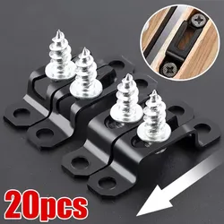 20pcs/ Set Invisible 2 in 1 Connector Screw Fastener Hidden Laminate Cabinet Wardrobe Assembly Furniture Combined Fastener