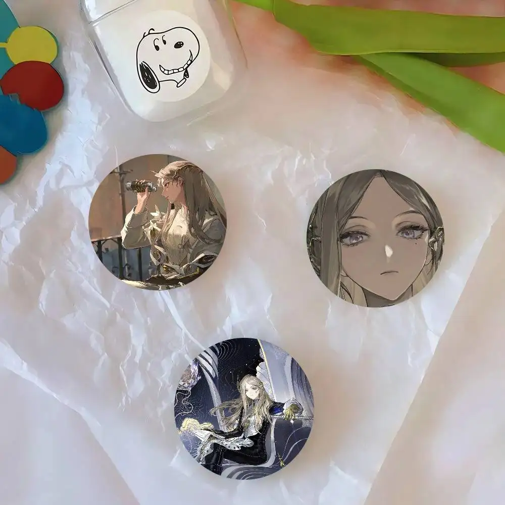 Lorentz Butterfly Anime Reverse 1999 Round Badge Lapel Pins For Backpacks Briefcase Laser Brooch Clothes Gifts