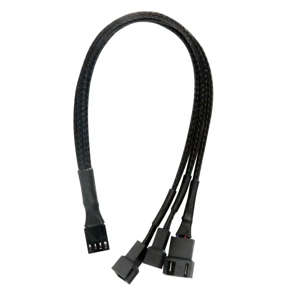 دبوس Y سبليتر كابل لمروحة وحدة المعالجة المركزية ، أنثى إلى 4 دبوس اللوحة الأم ، حالة الكمبيوتر ، تمديد مروحة ، ملحق التبريد ، 4 دبوس ، PWM