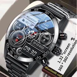 2024 Business AMOLED Smart Calling Watch Music Player Sports Heart Rate Blood Pressure IP67 Waterproof Full Touch Men Smartwatch