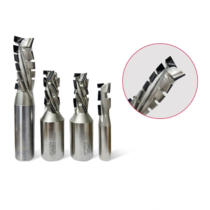 Diamond milling cutter straight cutter cutting smooth PCD blade head diamond spiral tooth milling cutter
