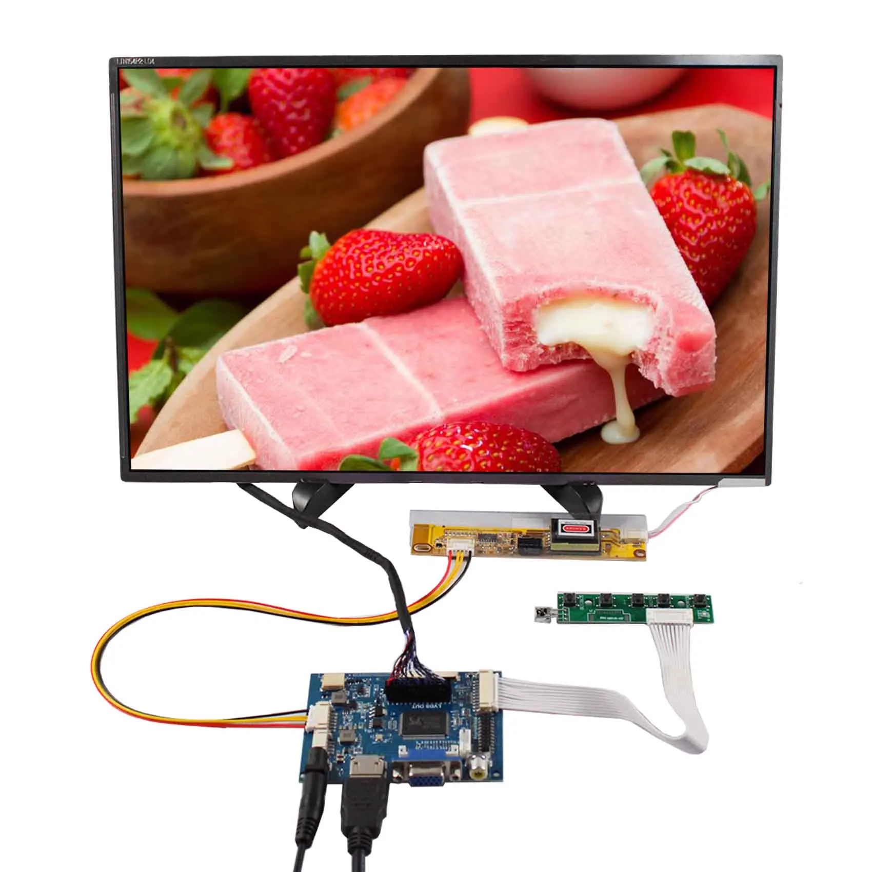 15.4 inch 1680x1050 30pin LVDs TFT LCD Screen and HD MI VGA AV LCD Controller Board