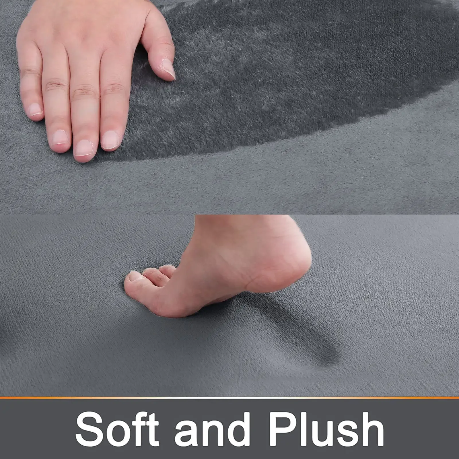 1pc Bathroom Anti-Skid Mat, 50x80cm, Quick-Dry, Machine Washable, Memory Foam, Non-Slip, Super Absorbent for Floors Bath Mats