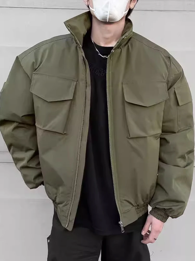 American Sle Lightweight Cavalry Bomber ort Workwear Jaet Men's Winter Thi Warm Pilot Cotton Coat Outerwear