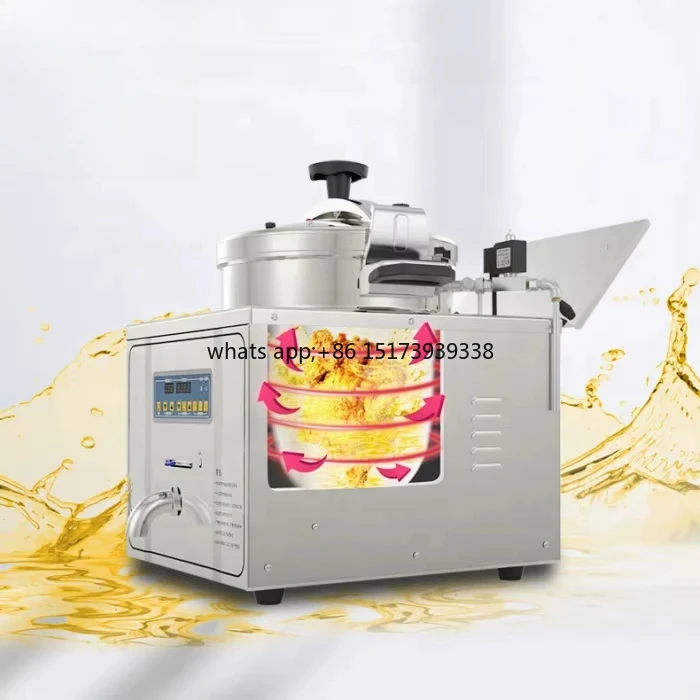 

Compact Fryer with Basket Filter and Ventless Design for Home Gari Making Snack Chips Small Business Fryer