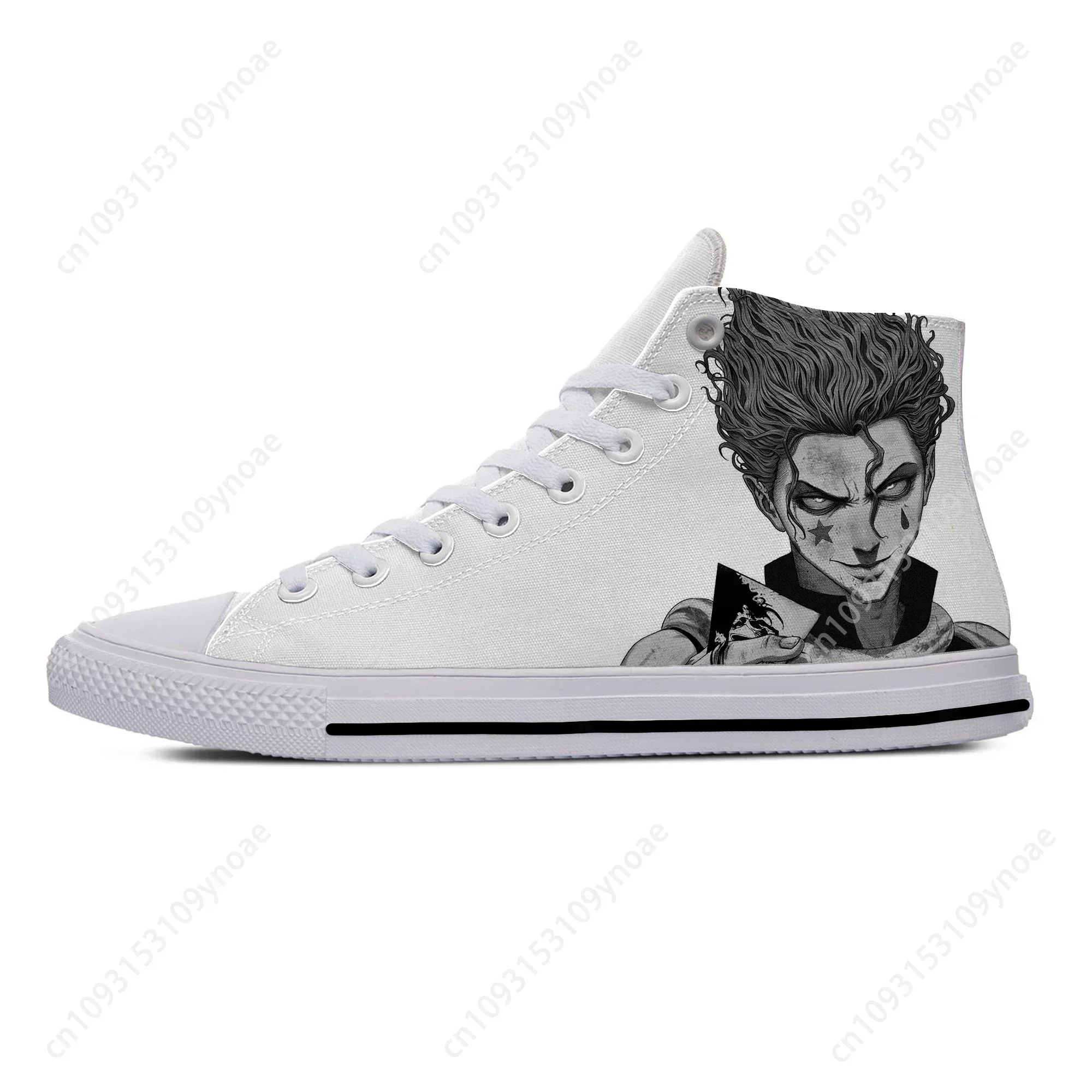 Japanese Anime Manga Hunter X Hunter Hisoka Morow  High Top Lightweight Casual Shoes Breathable Board Shoes Men Women Sneakers