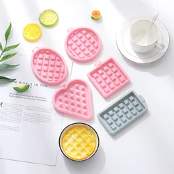 1 Pc Food Grade Silicone Waffle Mould Kitchen Environmental Protection Cake Baking Supplies Heart Round Square Mold