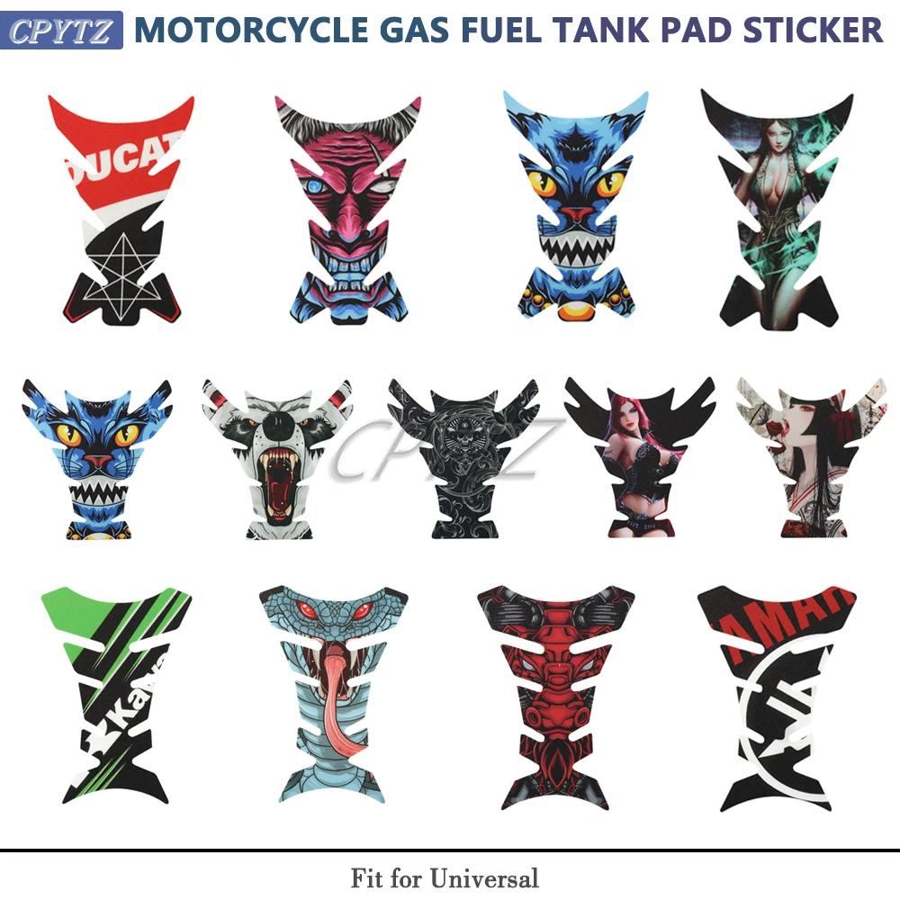 Motorcycle Accessories Frosted Sticker fuel tank pad decorative decal Fit for Universal Kawasaki Z1000 GTR 1400 ZG1400 Honda